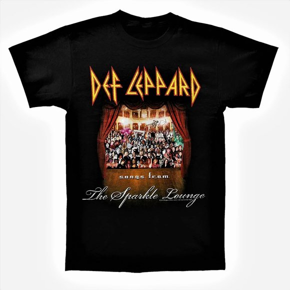 Def Leppard Songs From The Sparkle Lounge metal rock Official T-Shirt M NWT - Picture 2 of 4